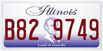 IL license plate B829749