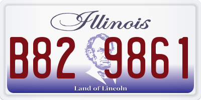 IL license plate B829861