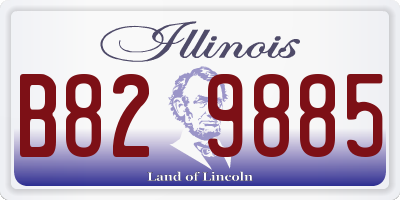 IL license plate B829885