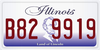 IL license plate B829919