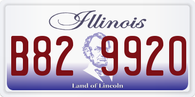IL license plate B829920