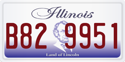 IL license plate B829951