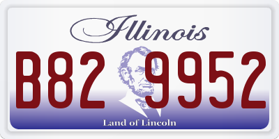 IL license plate B829952