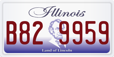 IL license plate B829959