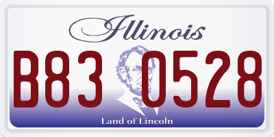IL license plate B830528