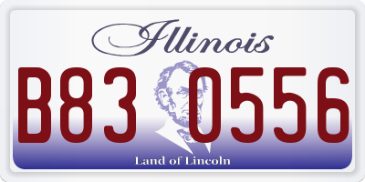 IL license plate B830556