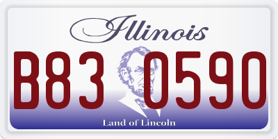 IL license plate B830590
