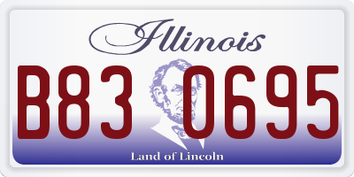 IL license plate B830695