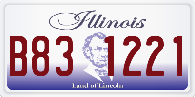 IL license plate B831221