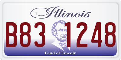 IL license plate B831248