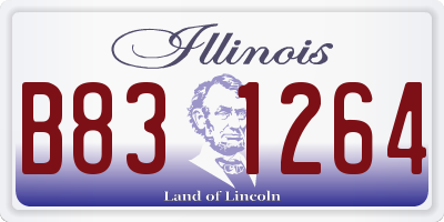 IL license plate B831264