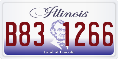 IL license plate B831266
