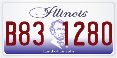 IL license plate B831280