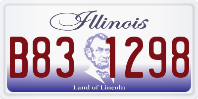 IL license plate B831298