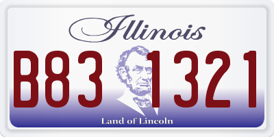 IL license plate B831321