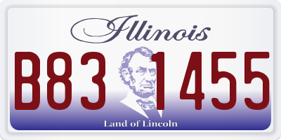 IL license plate B831455