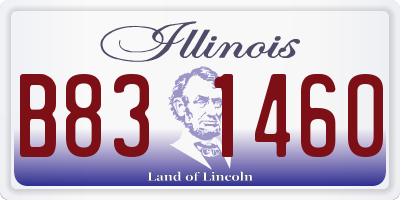 IL license plate B831460