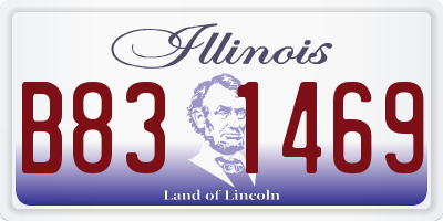 IL license plate B831469