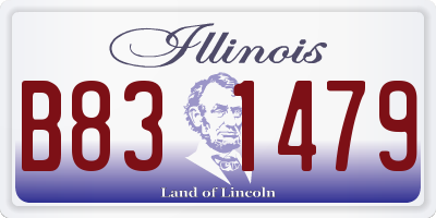 IL license plate B831479