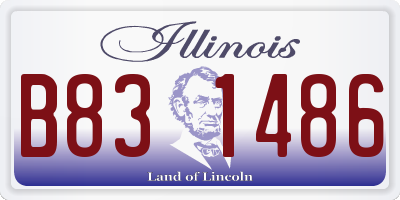 IL license plate B831486