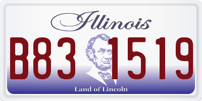 IL license plate B831519