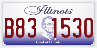 IL license plate B831530