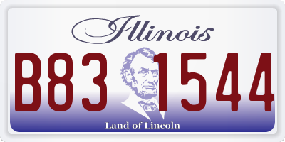 IL license plate B831544