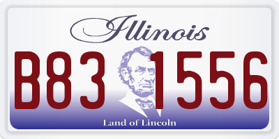 IL license plate B831556