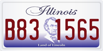IL license plate B831565