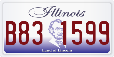 IL license plate B831599