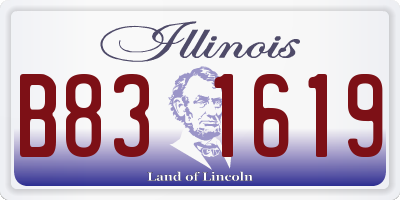 IL license plate B831619