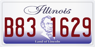 IL license plate B831629