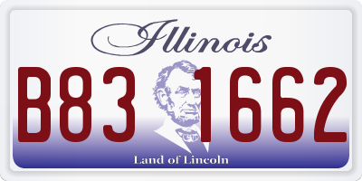 IL license plate B831662