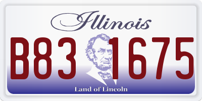 IL license plate B831675