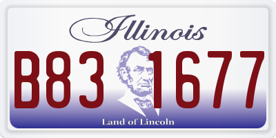 IL license plate B831677
