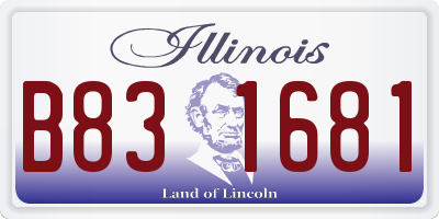 IL license plate B831681