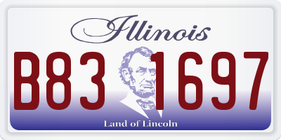 IL license plate B831697