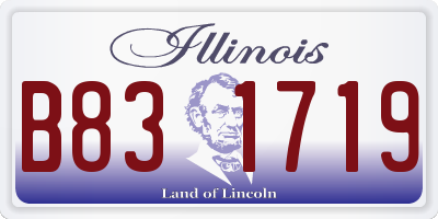 IL license plate B831719