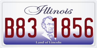 IL license plate B831856