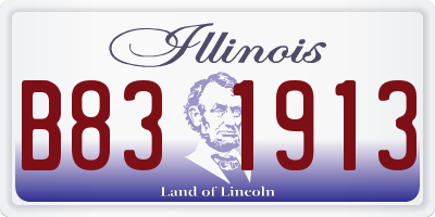 IL license plate B831913