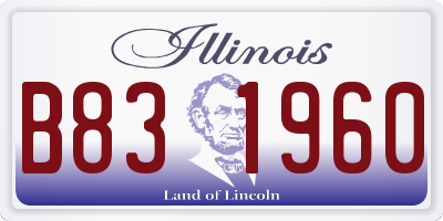 IL license plate B831960