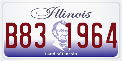 IL license plate B831964