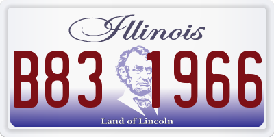 IL license plate B831966