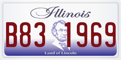 IL license plate B831969