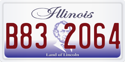IL license plate B832064