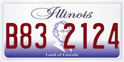 IL license plate B832124