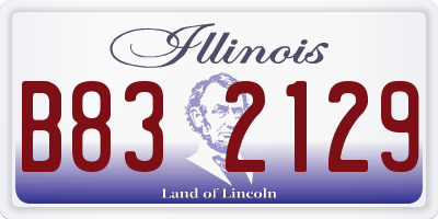 IL license plate B832129