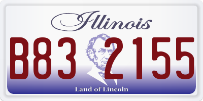 IL license plate B832155