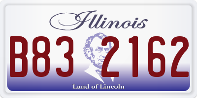 IL license plate B832162