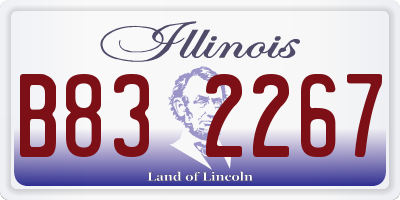 IL license plate B832267